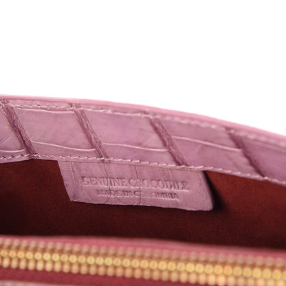 Nancy Gonzalez Crocodile Bi-Color Shoulder Bag Pink 7 of 7