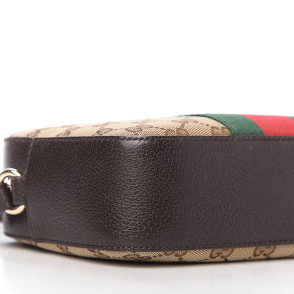Gucci GG Supreme Monogram Web Small Webby Bee Shoulder Bag Dark Brown 6 of 10