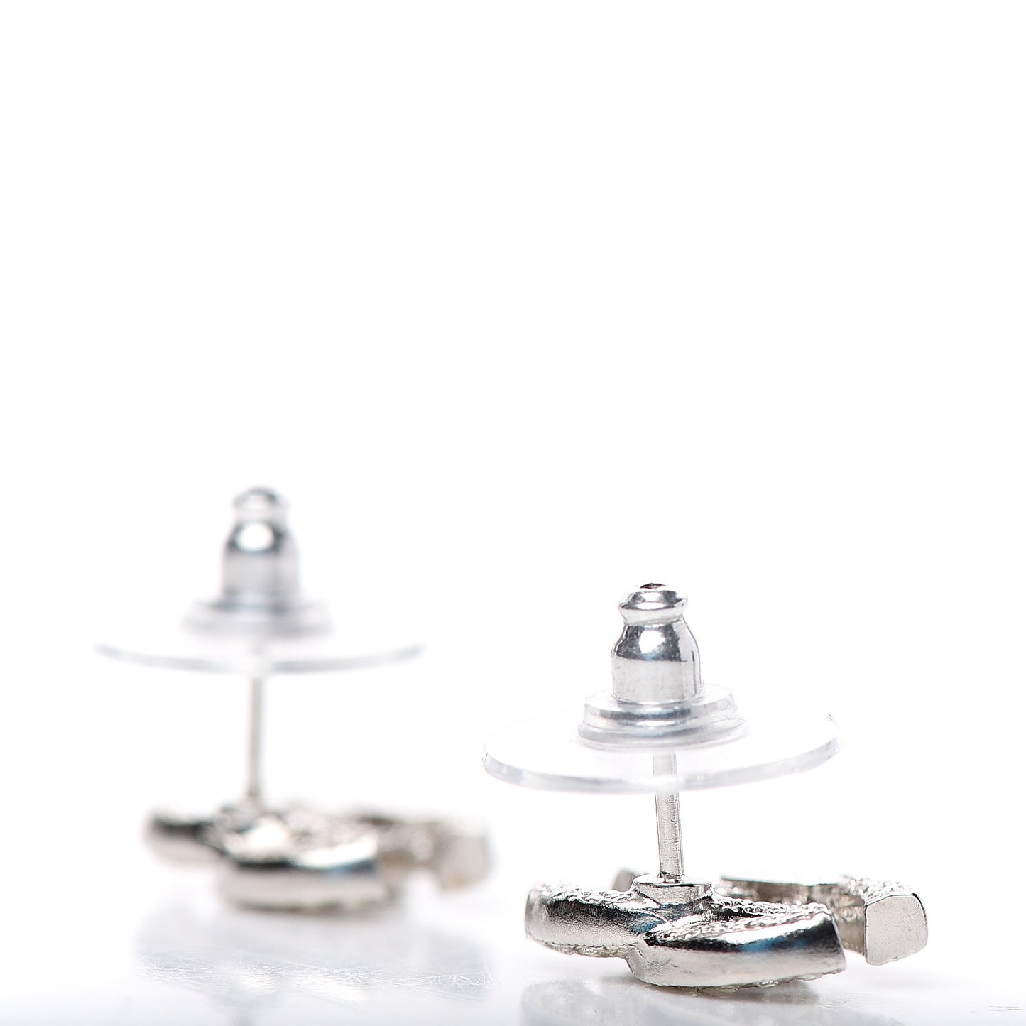 Crystal Timeless CC Earrings Silver