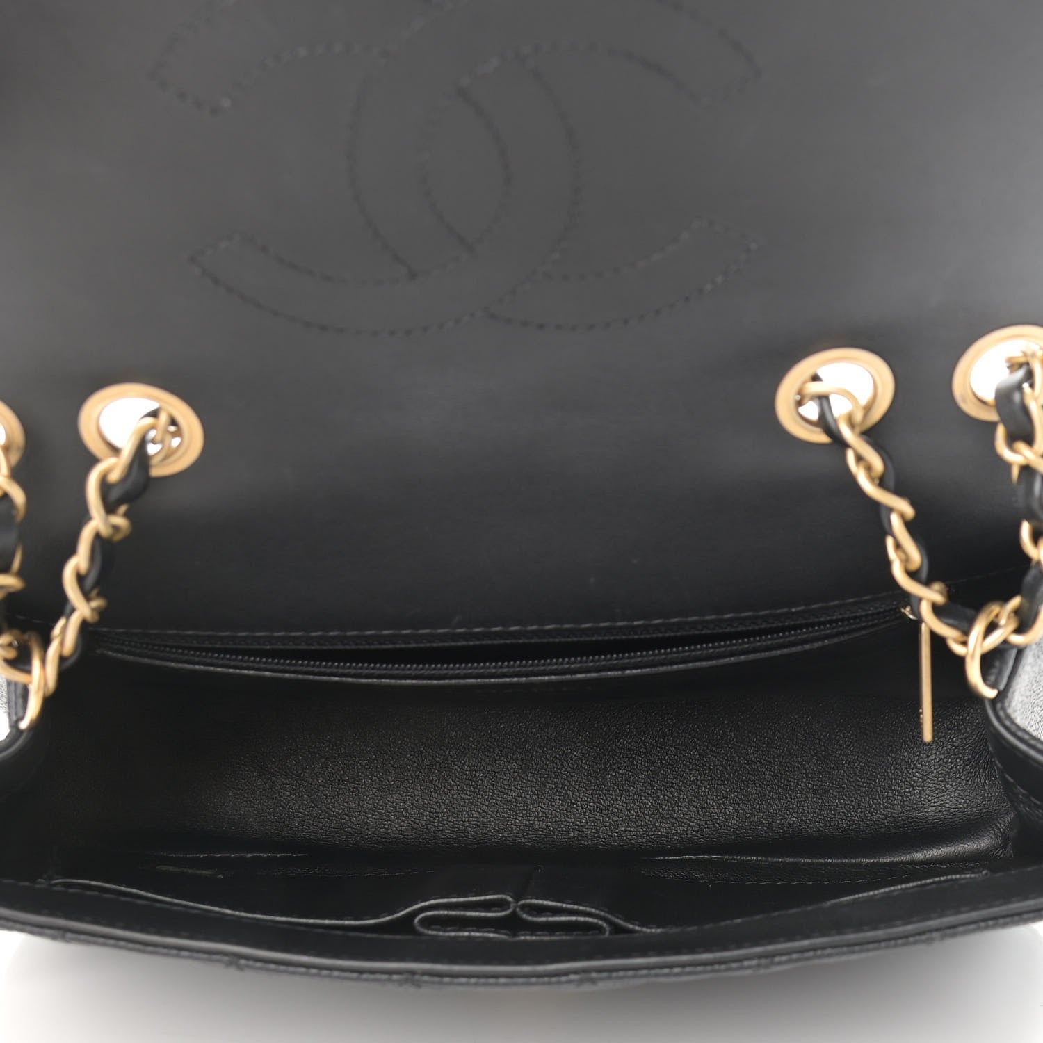 Chanel Caviar Quilted Medium CC Filigree Flap Black 4 of 10