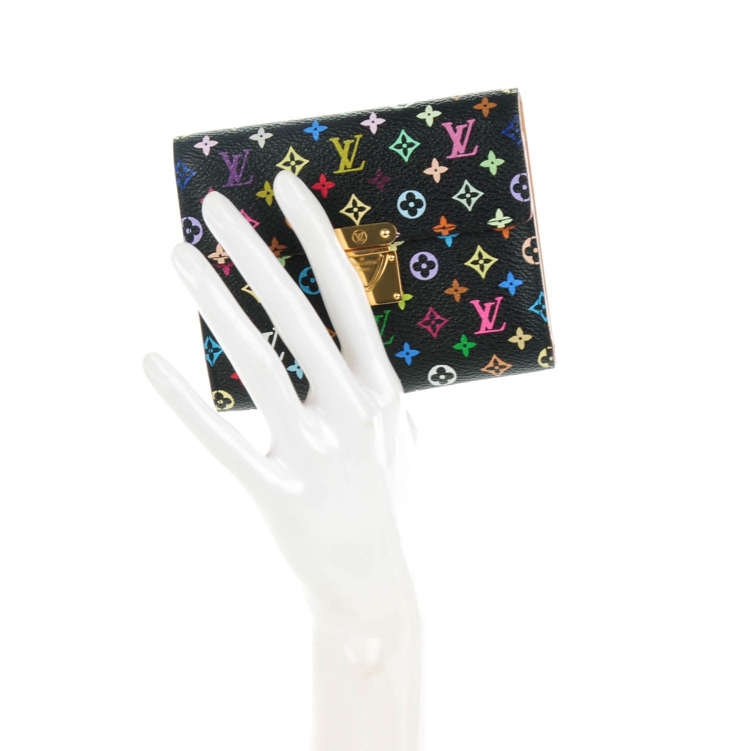 Louis Vuitton Monogram Multicolor Koala Wallet Black 2 of 7