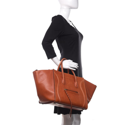 Celine Natural Calfskin Medium Phantom Luggage Tan 2 of 9