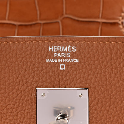Hermes Togo Matte Alligator Birkin Touch 30 Gold 6 of 11