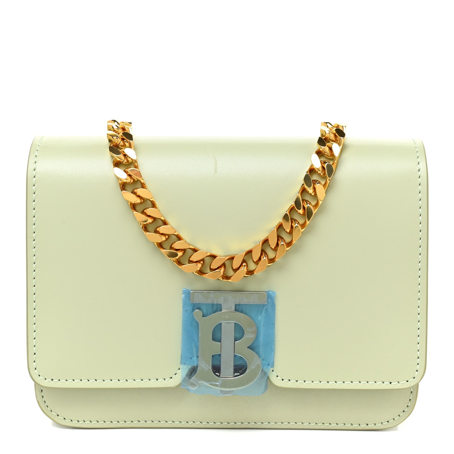 Burberry Calfskin TB Chain Belt Bag Pale Sage 1 of 11