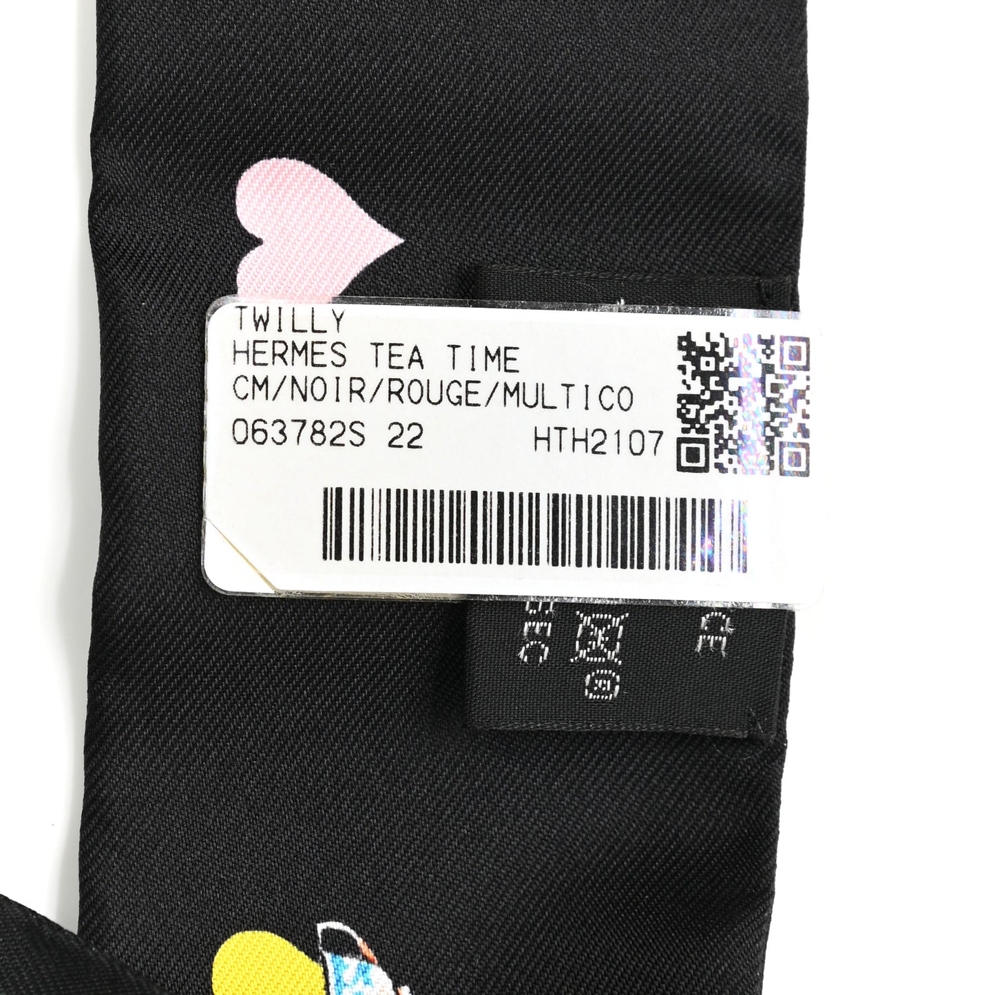 Silk Tea Time Twilly Black Rouge Multicolor
