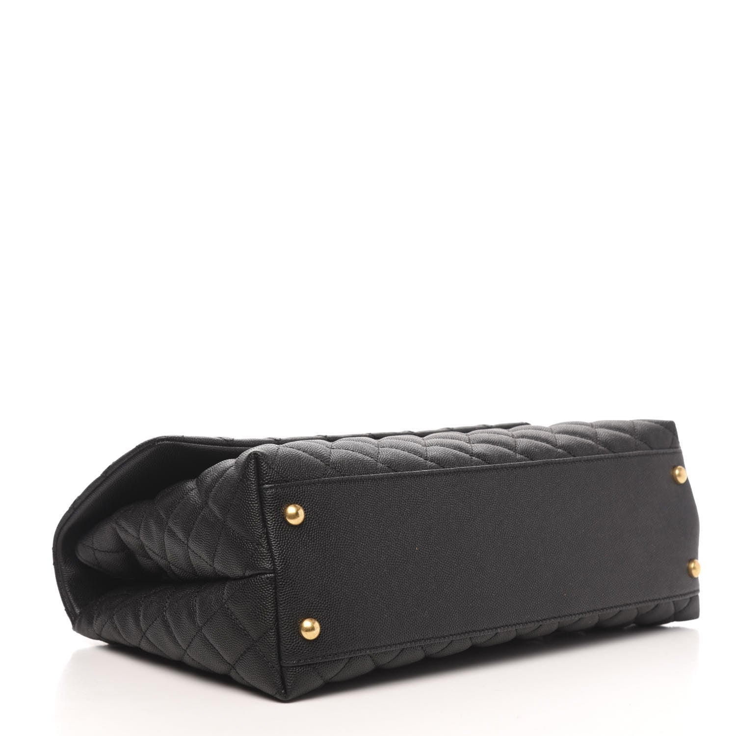 Chanel Caviar Quilted Medium Coco Handle Flap Black 4 of 10