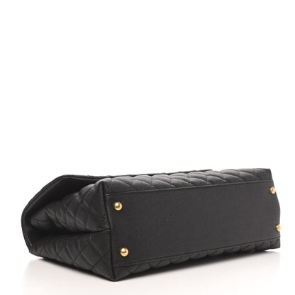 Chanel Caviar Quilted Medium Coco Handle Flap Black 4 of 10