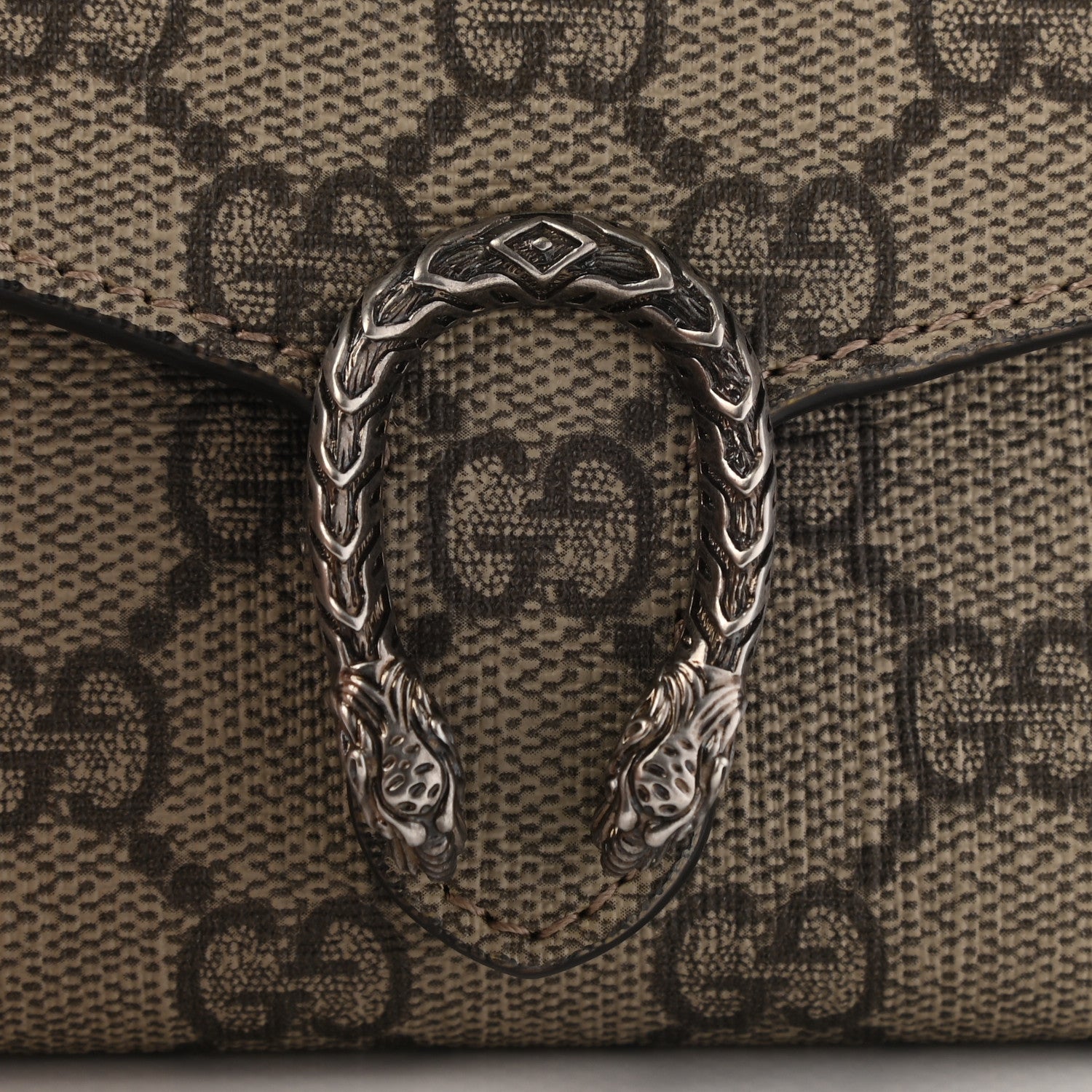 Gucci GG Supreme Monogram Dionysus Coin Purse Taupe 7 of 7