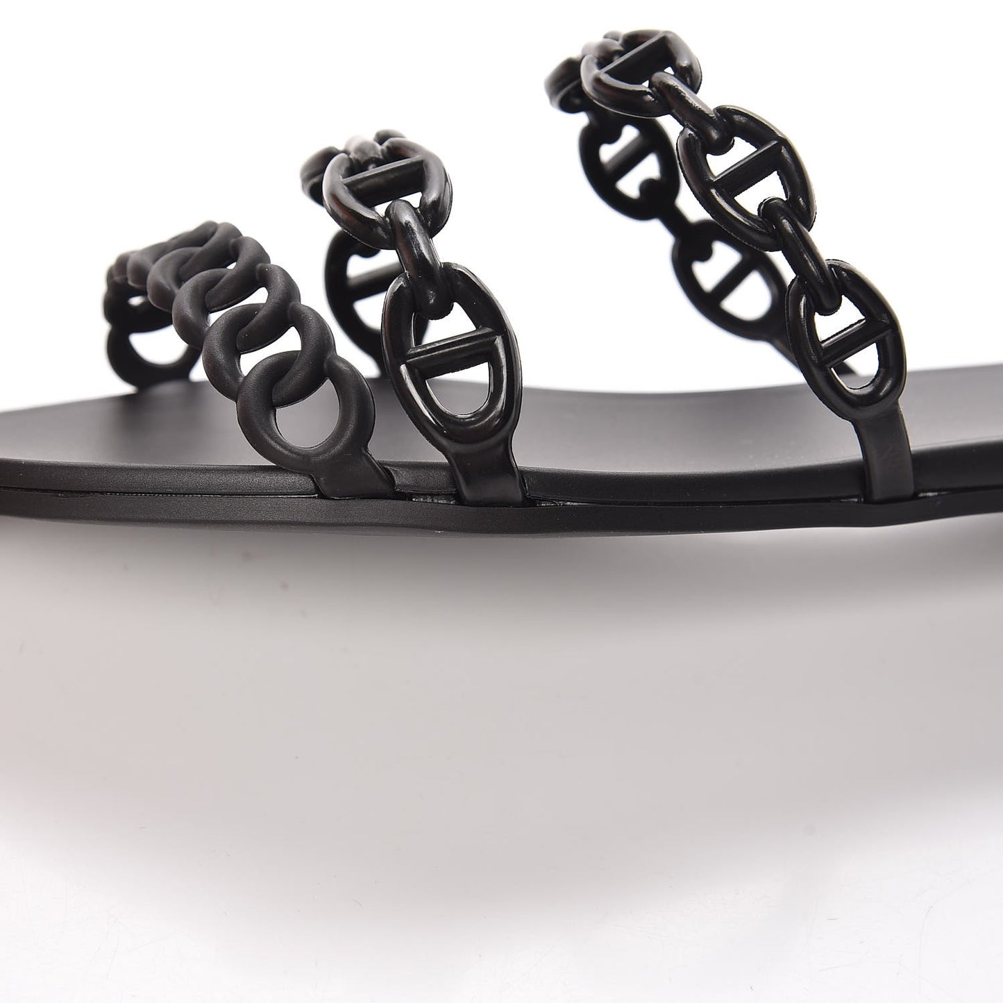 Rubber Chaine d'Ancre Rivage Sandals 35 Black