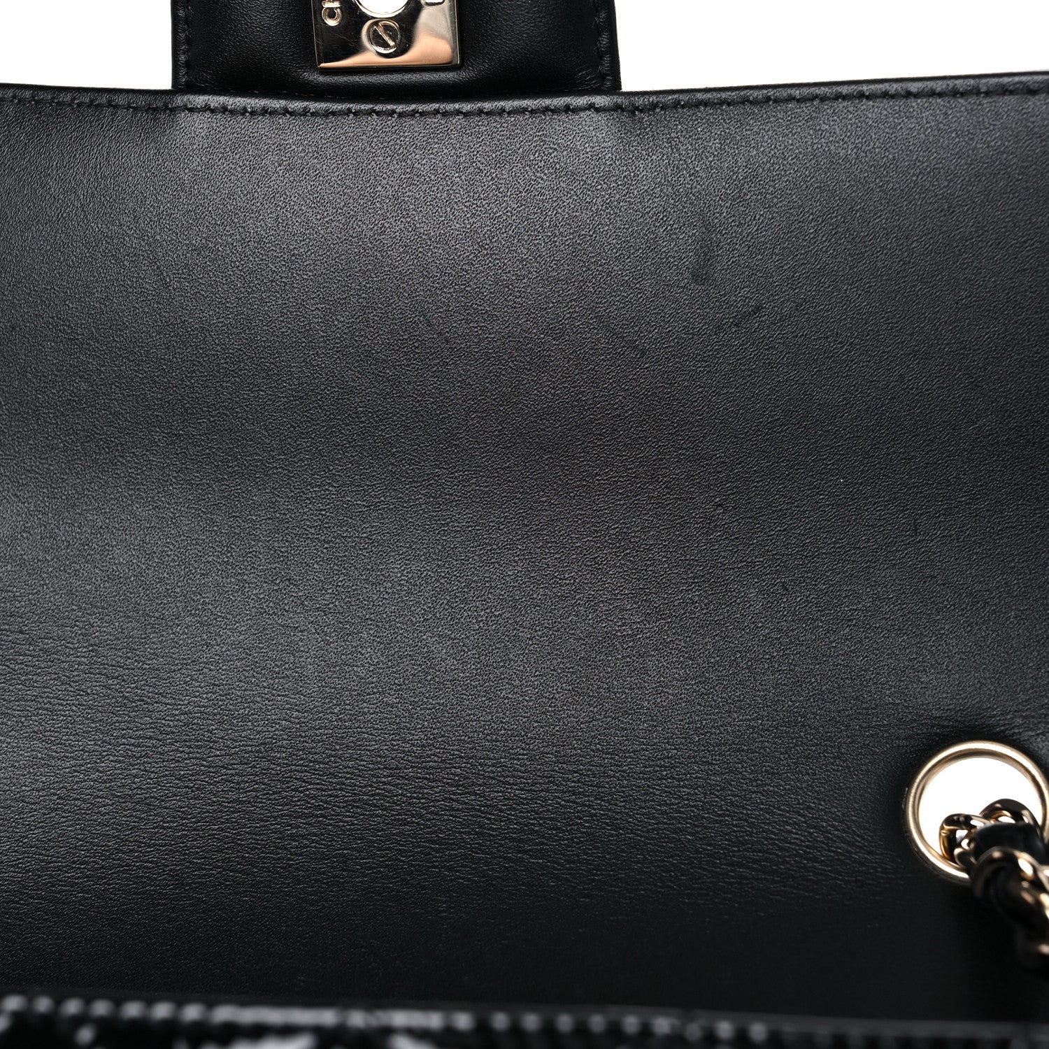 Chanel Patent Calfskin Quilted Mini Rectangular Flap Black 11 of 12