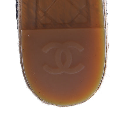 Chanel Lambskin Quilted CC Espadrilles 40 Black 8 of 11