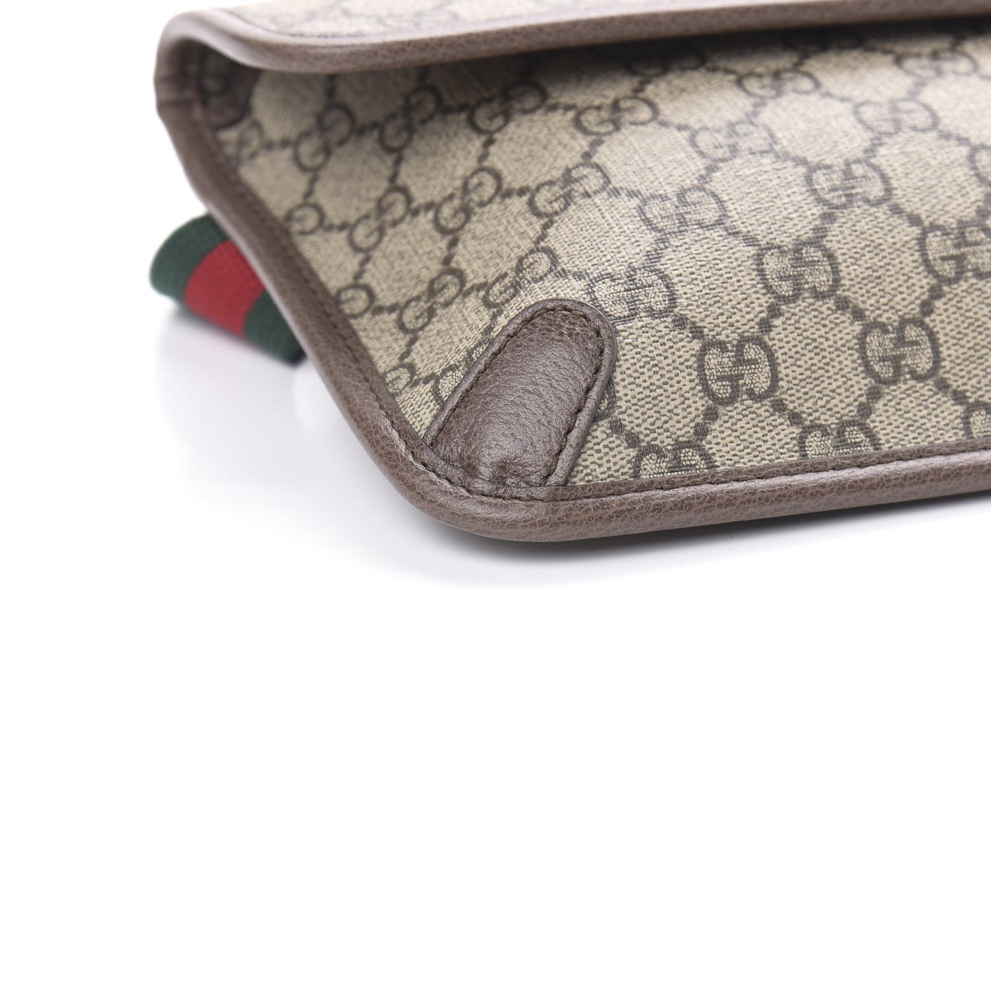 GG Supreme Monogram Neo Vintage Web Belt Bag Brown