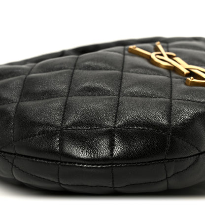 Saint Laurent Lambskin Quilted Icarino Bag Black 9 of 10