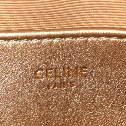 Celine Laminated Calfskin Quilted Medium C Charm Bag Gold 6 of 8