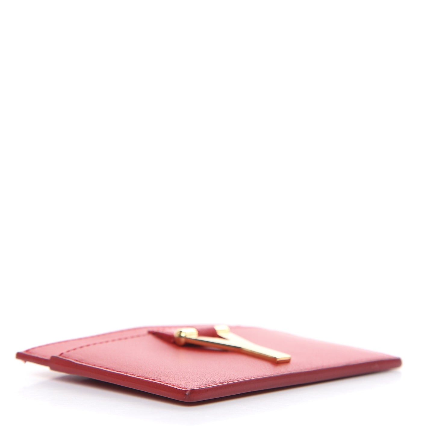Calfskin Classic Y Wallet Red