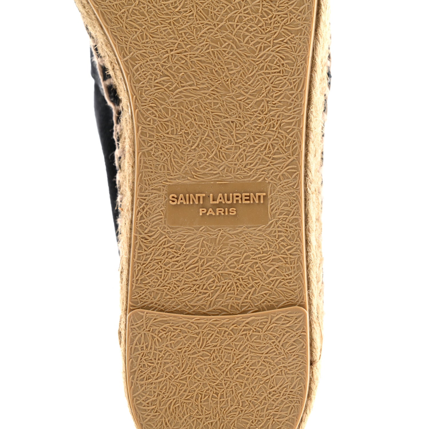 Saint Laurent Canvas Nappa Elba Light Logo Embroidered Espadrilles 36 Black 6 of 10