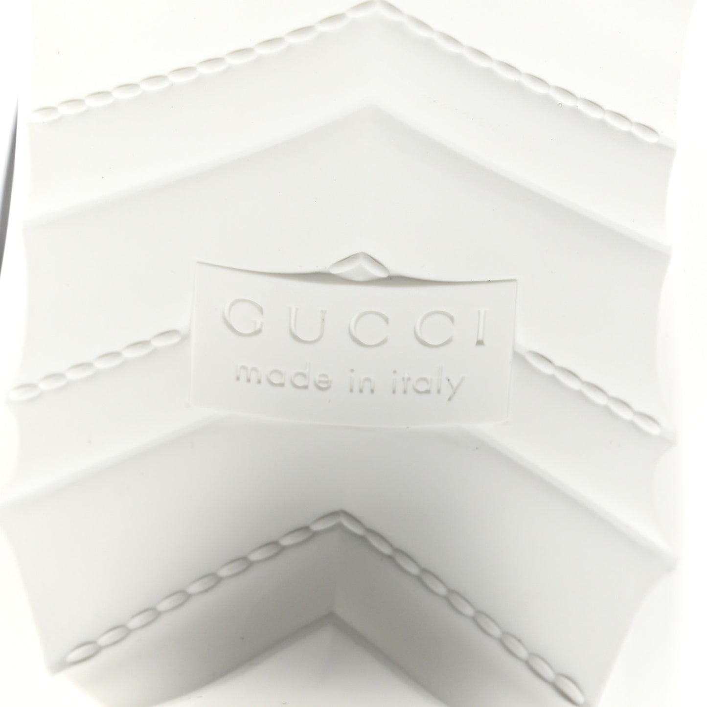 Rubber Womens Interlocking G Ankle Boot Pumps 36 Great White Black