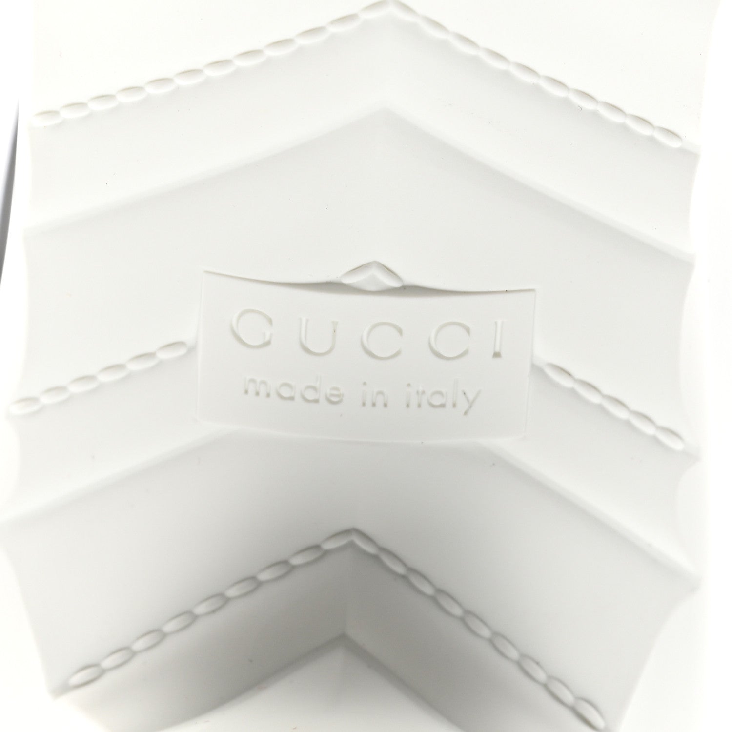 Gucci Rubber Womens Interlocking G Ankle Boot Pumps 36 Great White Black 6 of 10