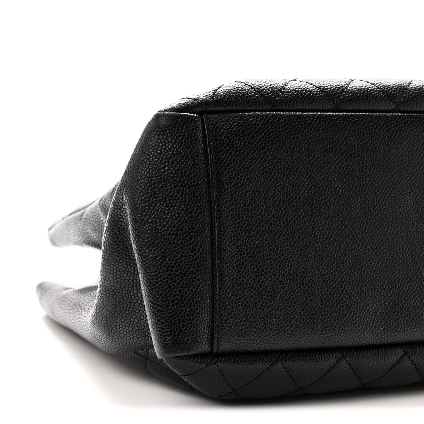 Caviar Quilted Grand Shopping Tote GST Black