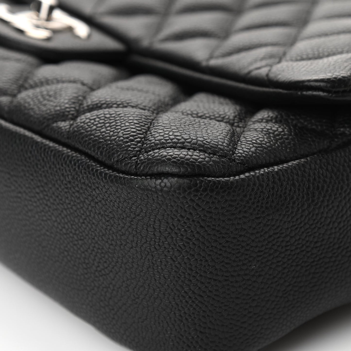 Caviar Quilted Jumbo Easy Flap Black