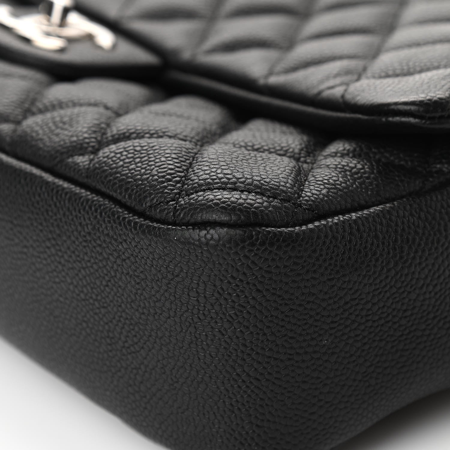 Chanel Caviar Quilted Jumbo Easy Flap Black 11 of 15