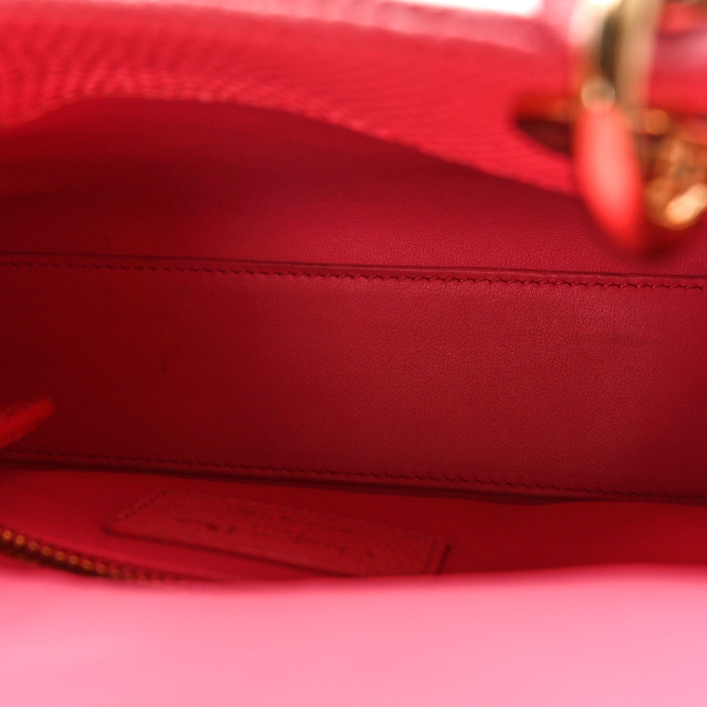 Lizard Mini Lady Dior Pink