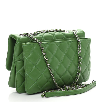 Chanel Calfskin Quilted Small Tender Touch Flap Bag Green 3 of 12