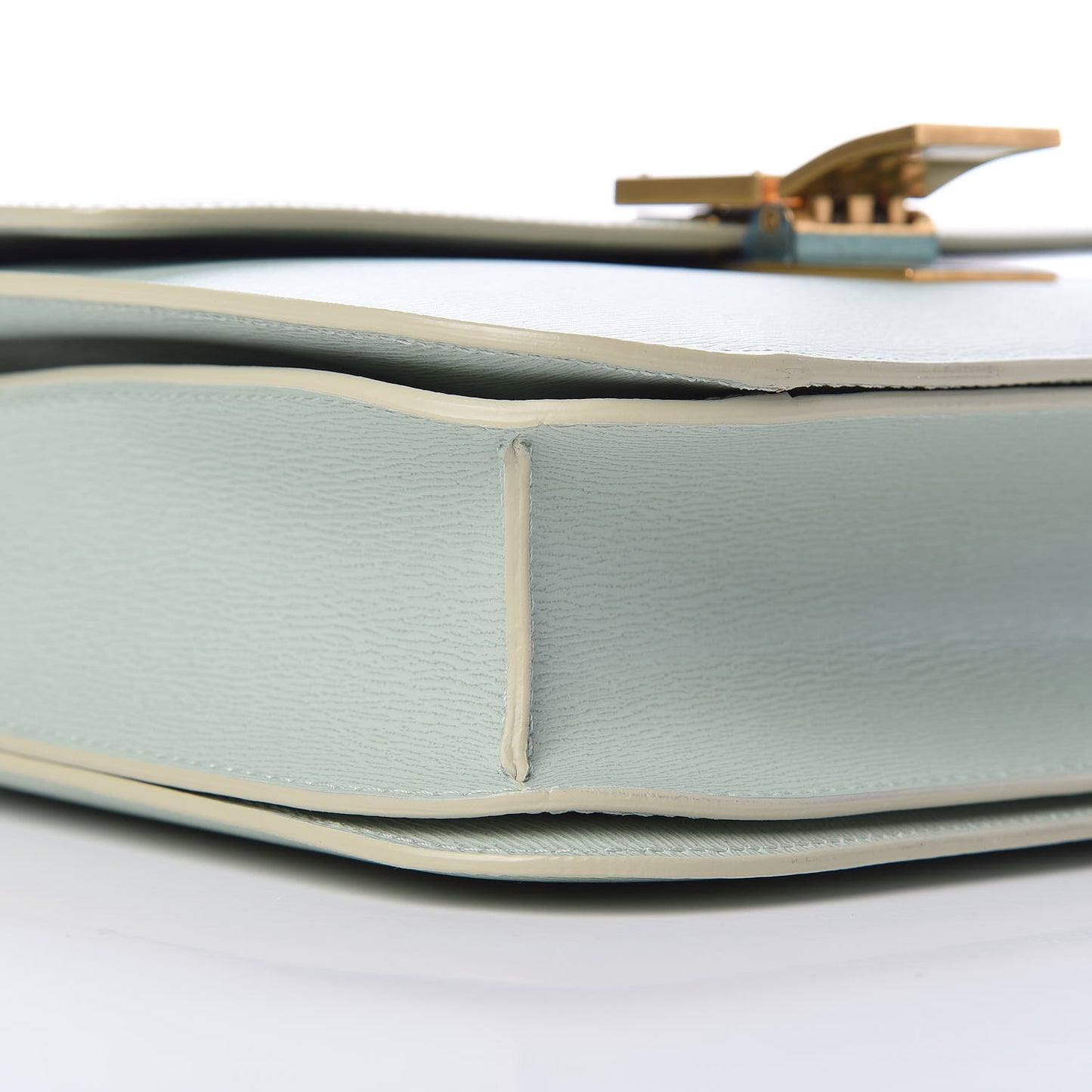 Liege Calfskin Medium Classic Box Flap Bag Pastel Green