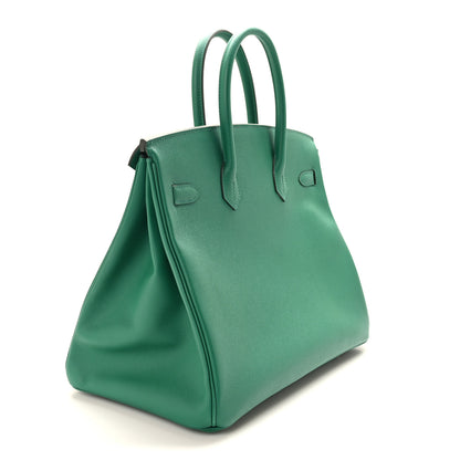 Hermes Epsom Birkin 35 Vert Vertigo 3 of 12