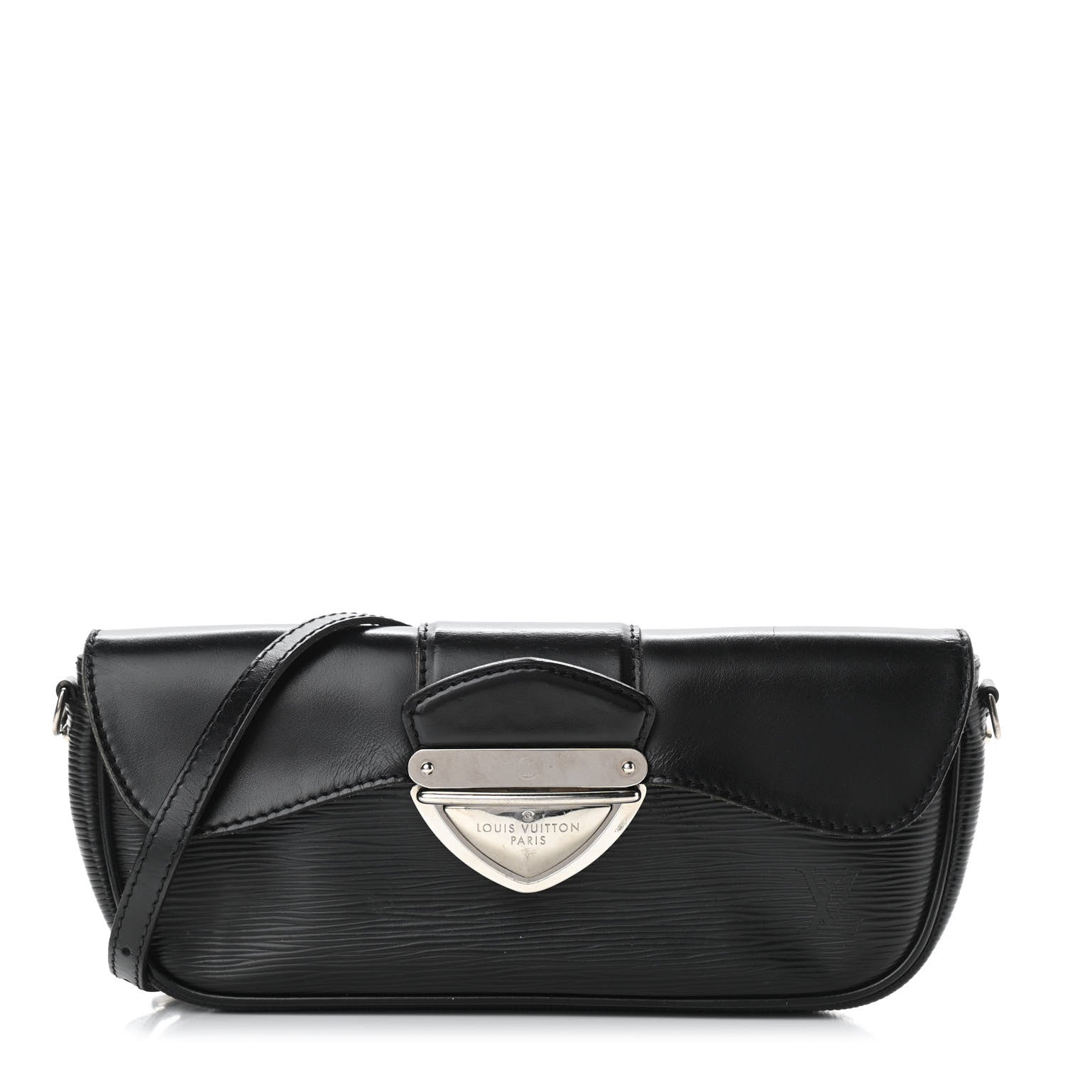 Louis Vuitton Epi Montaigne Clutch Black 1 of 8