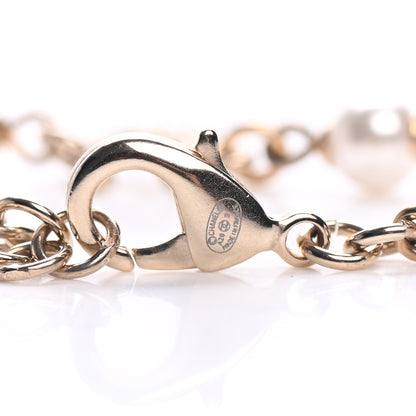 Chanel Pearl CC Coco Necklace Gold 4 of 5