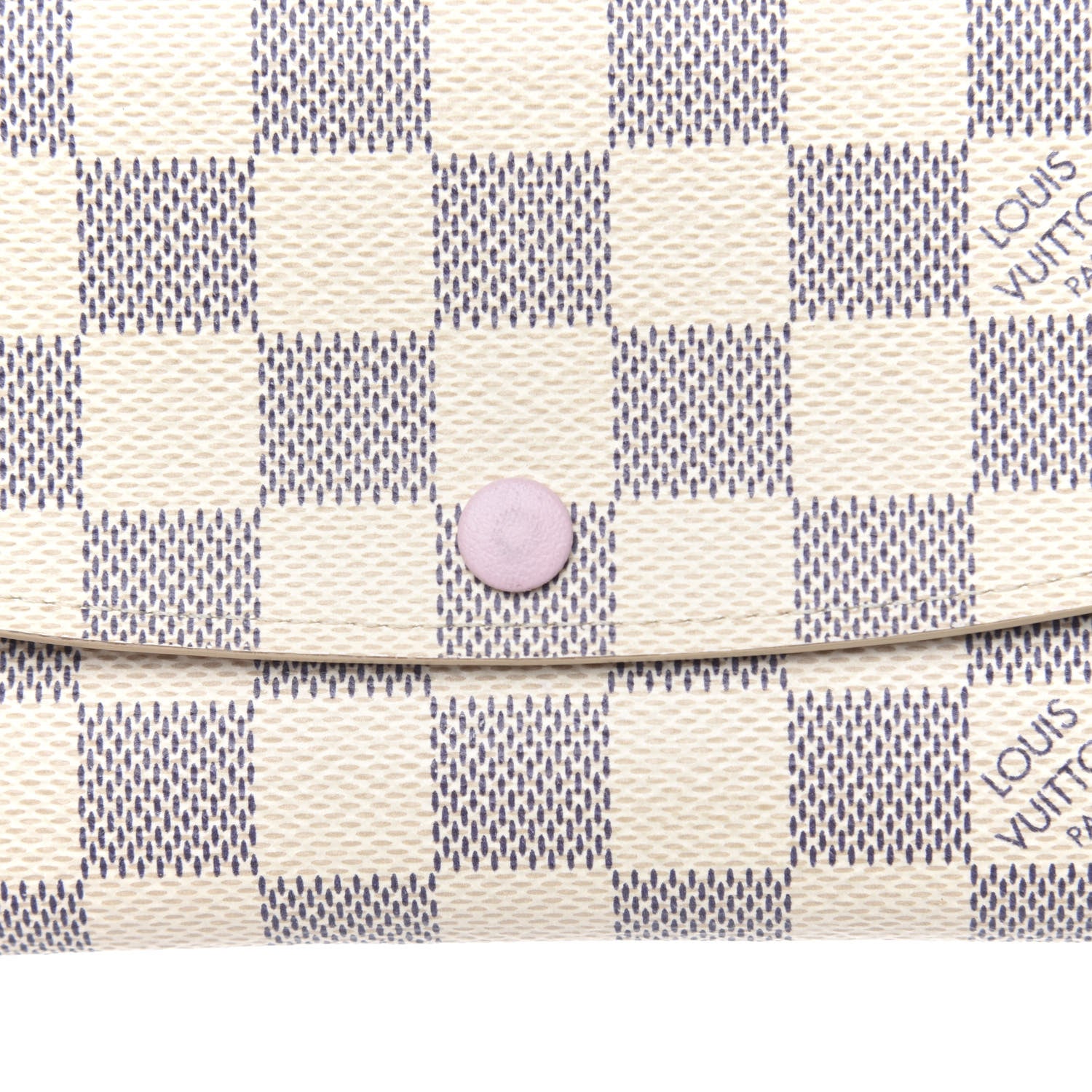 Louis Vuitton Damier Azur Emilie Wallet Rose Ballerine 7 of 7