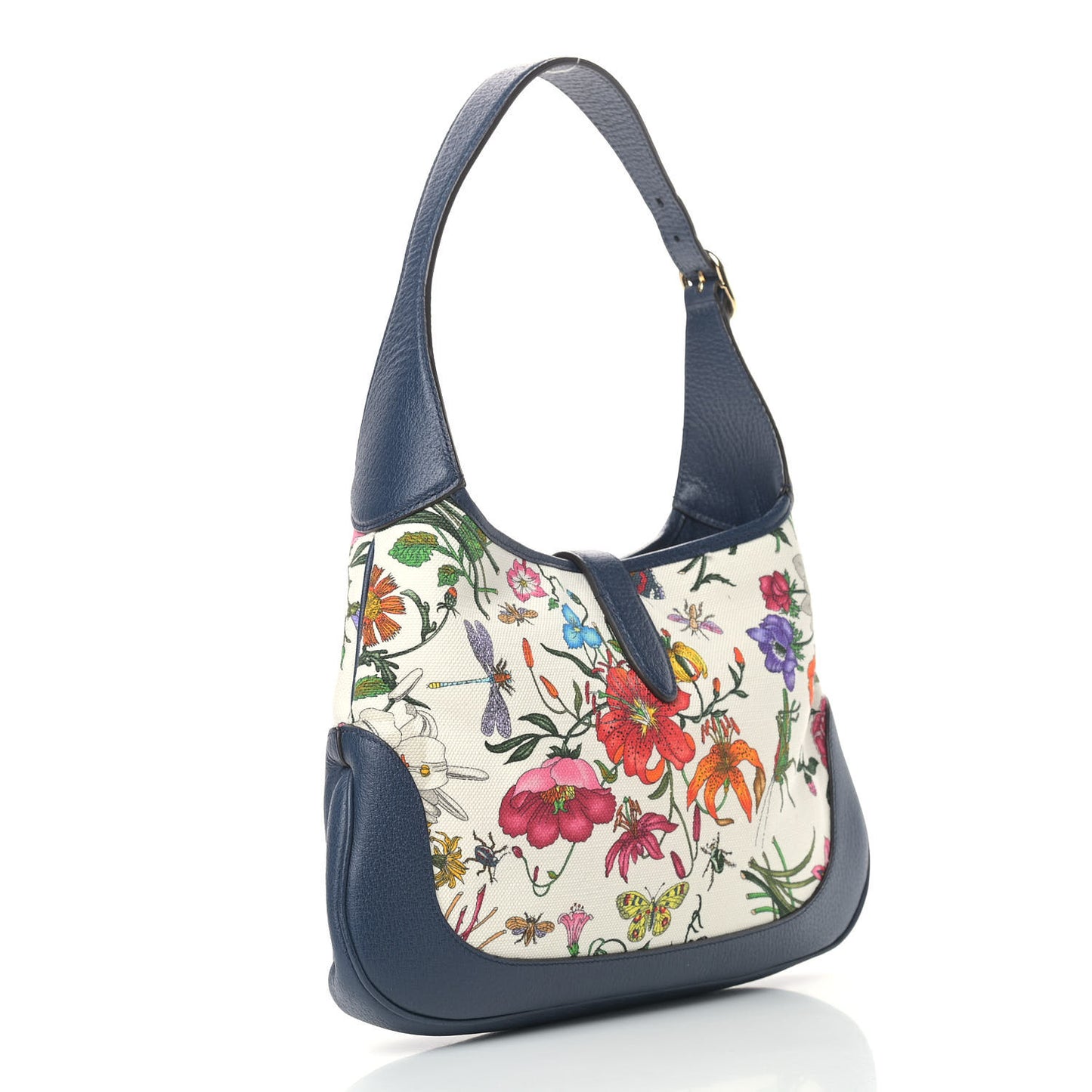 Canvas Flora Medium Jackie Hobo Blue Agata