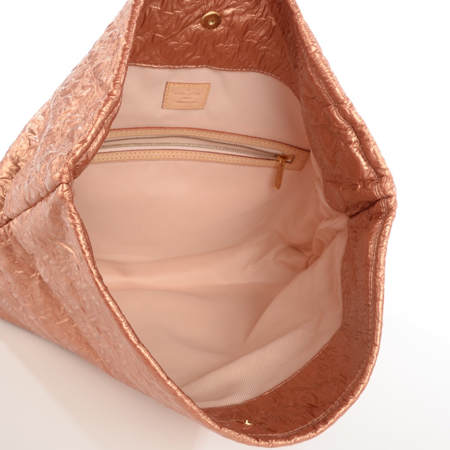Jacquard Quilted Monogram Limelight Clutch GM Rose Gold