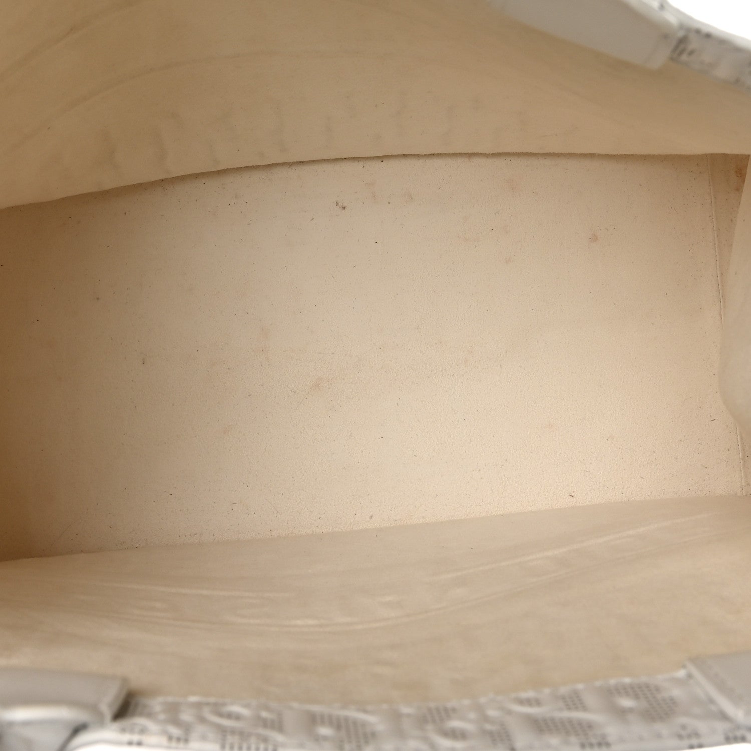 Christian Dior Calfskin Perforated Oblique Medium Book Tote White Blue 5 of 10