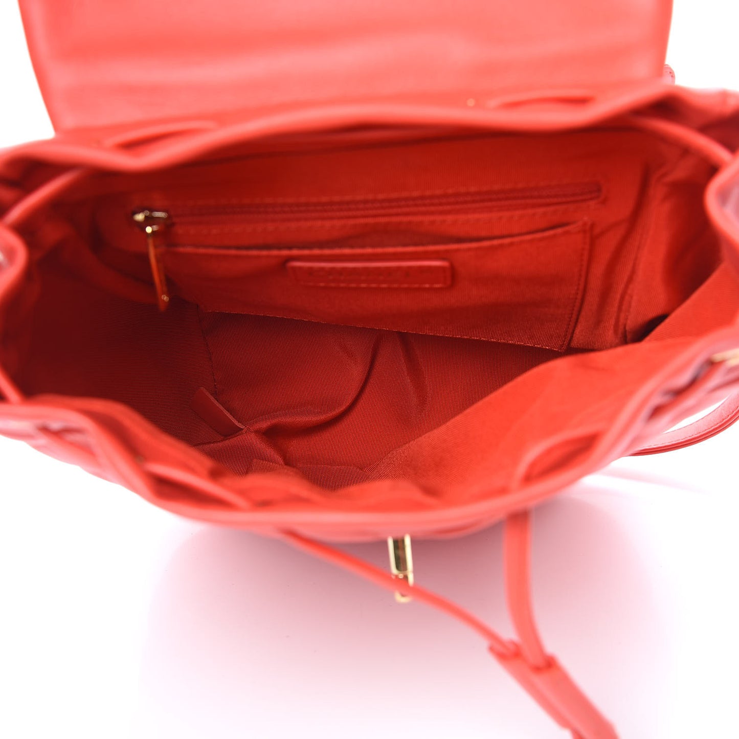 Lambskin Quilted Small Urban Spirit Backpack Red
