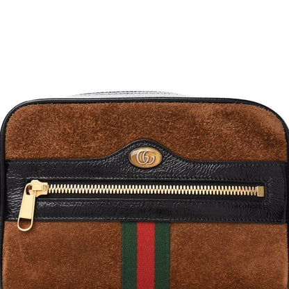 Gucci Suede Small Ophidia Belt Bag 95 38 Brown 10 of 11