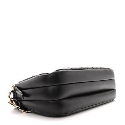 Chanel Patent Quilted Crown CC Double Zip Bag Black 4 of 12
