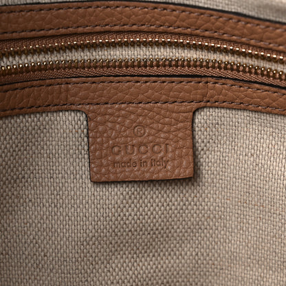 Gucci Pebbled Calfskin Medium Soho Chain Shoulder Bag Camelia 6 of 12