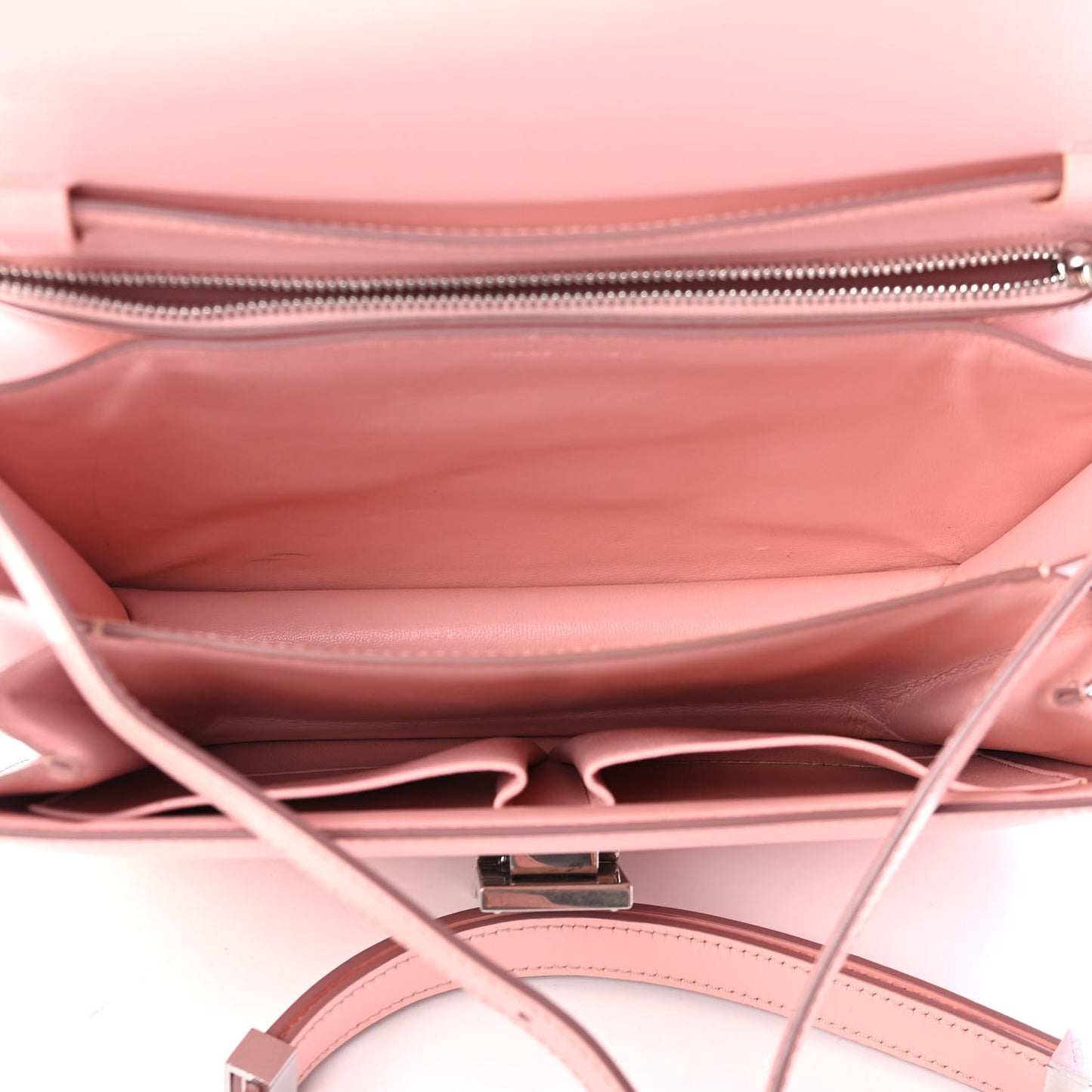 Box Calfskin Medium Classic Box Flap Bag Blush
