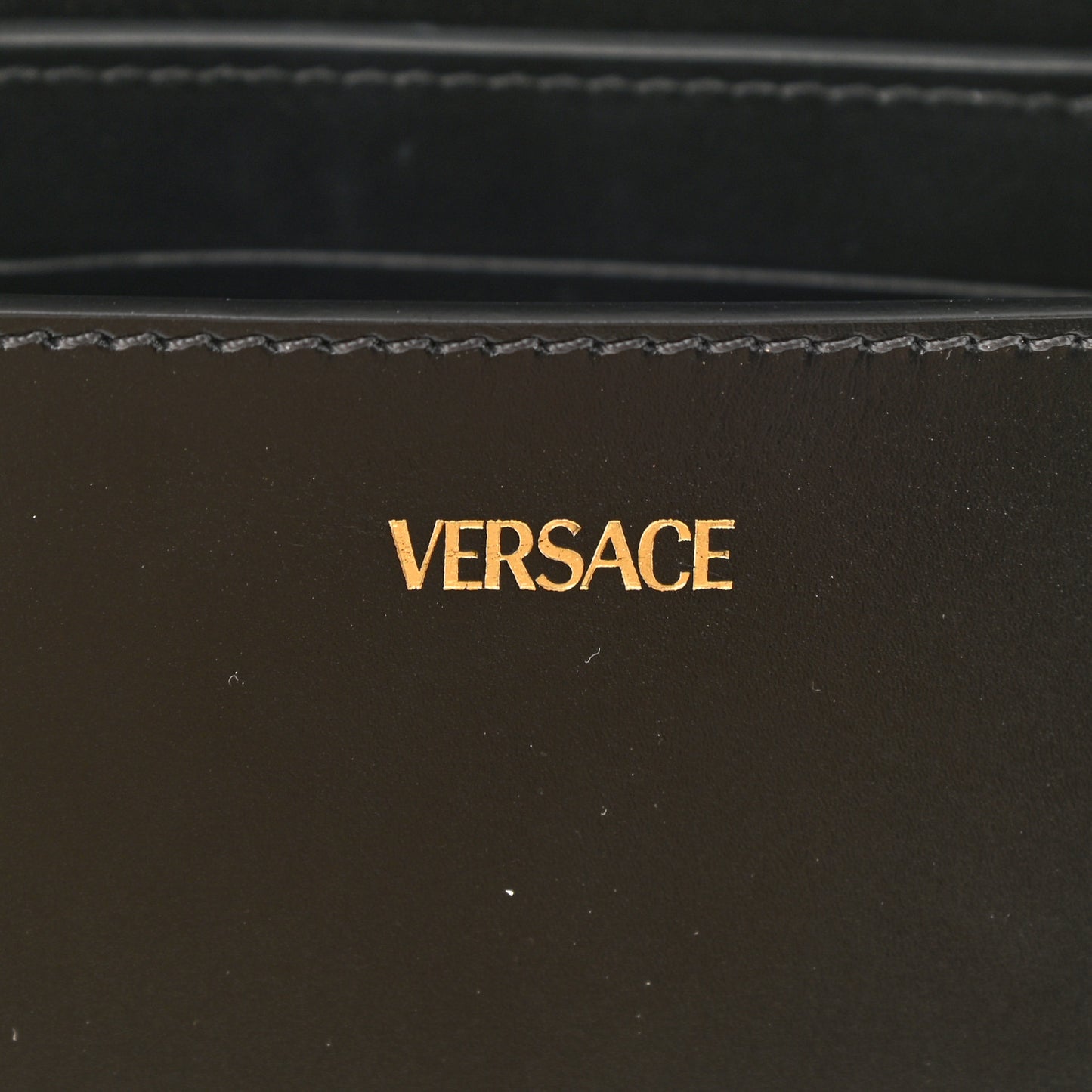Calfskin Small Greca Goddess Shoulder Bag Black