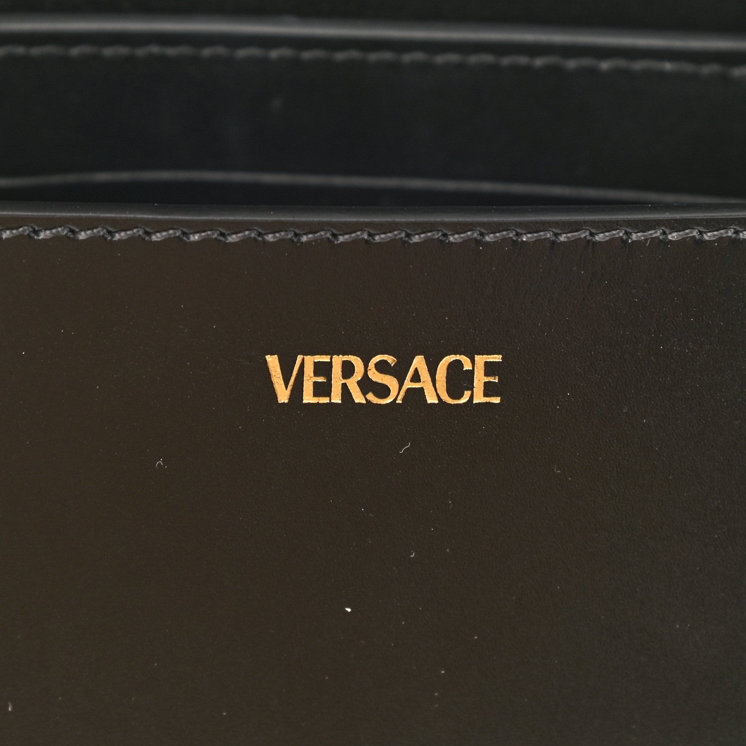Versace Calfskin Small Greca Goddess Shoulder Bag Black 6 of 12