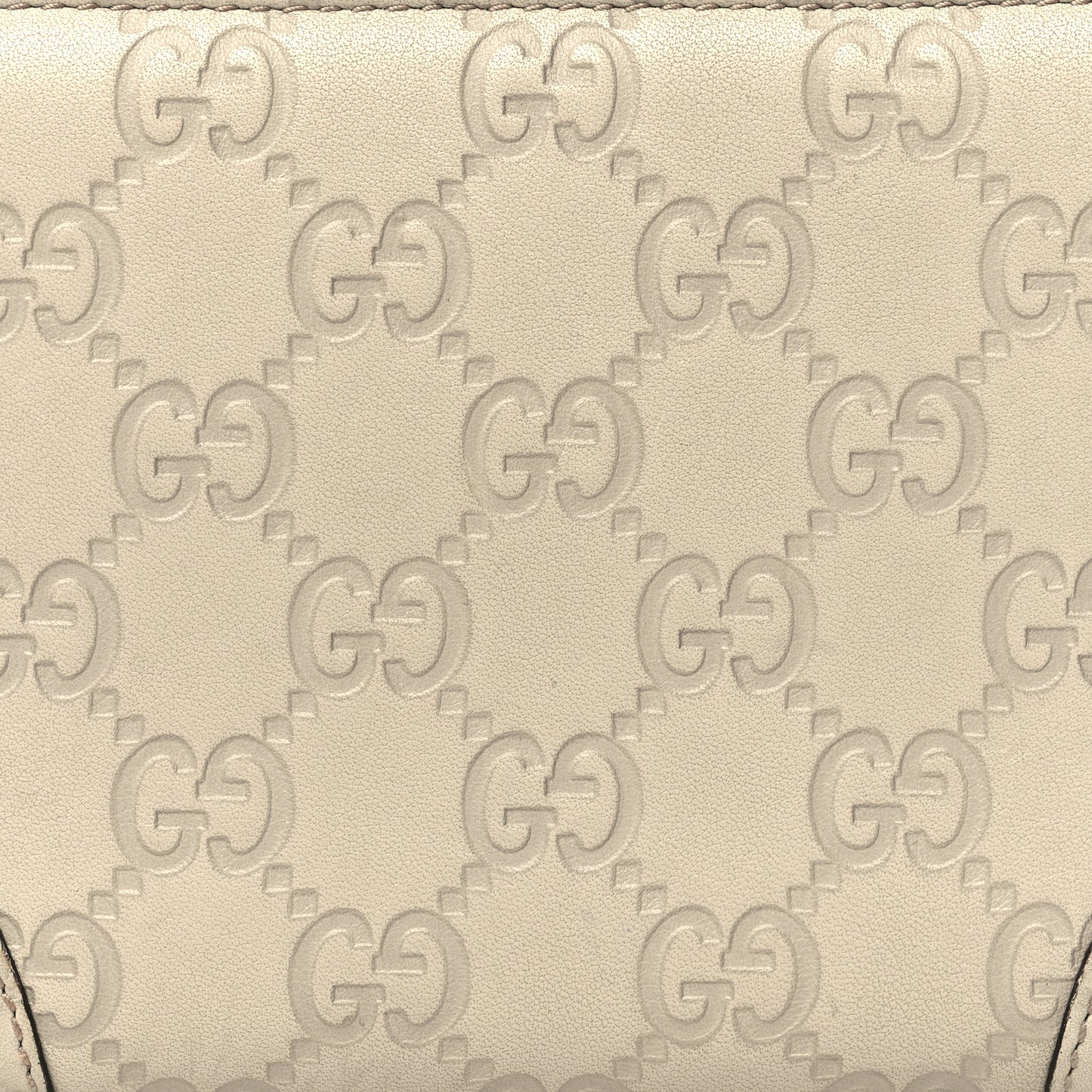 Guccissima Signature Microguccissima Bree Zip Around Wallet Off White