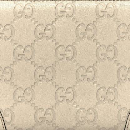Gucci Guccissima Signature Microguccissima Bree Zip Around Wallet Off White 8 of 12