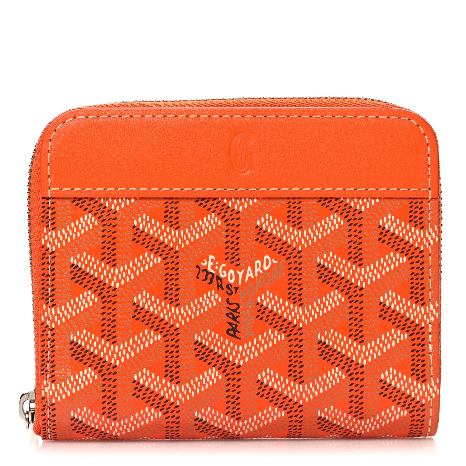 Goyard Goyardine Matignon PM Wallet Orange 1 of 7