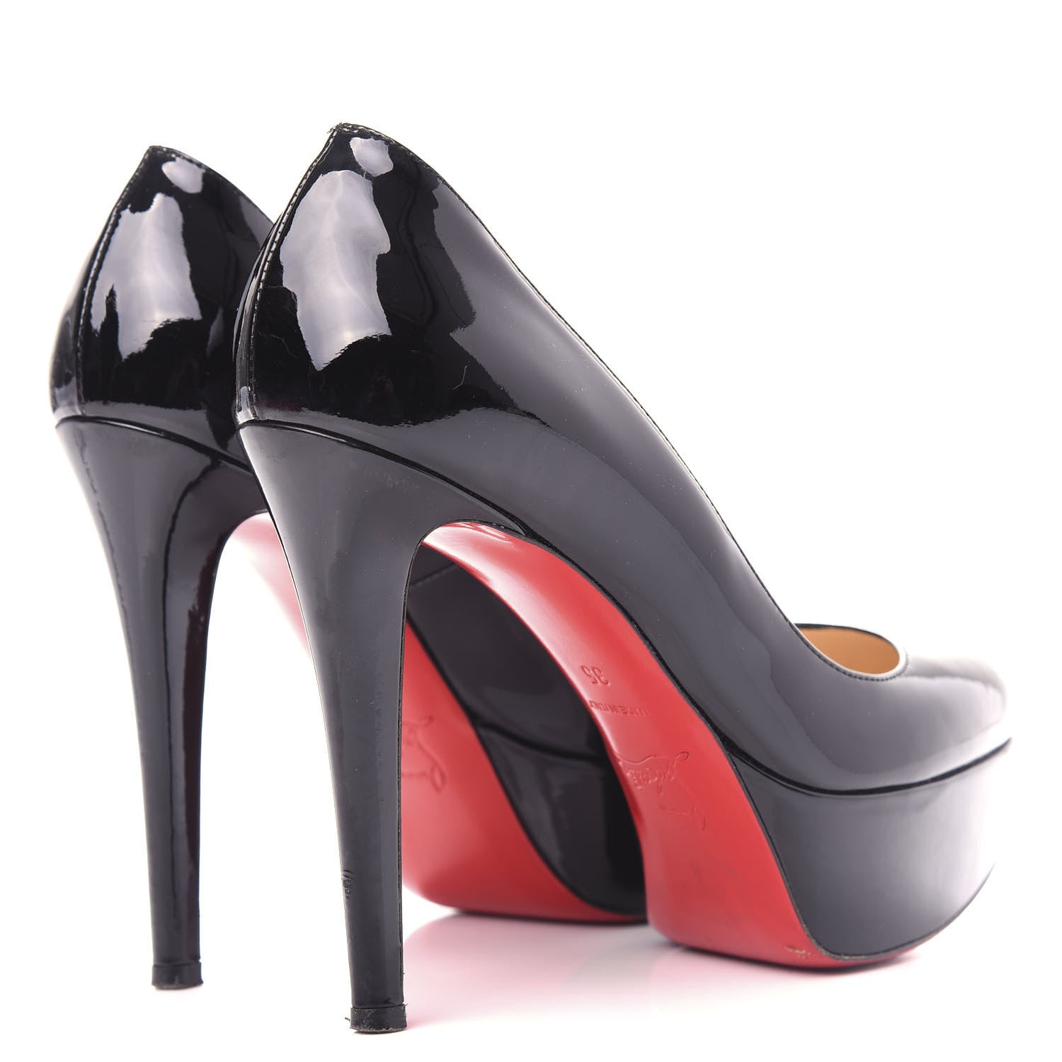 Christian Louboutin Patent Bianca 120 Pumps 35 Black 4 of 9