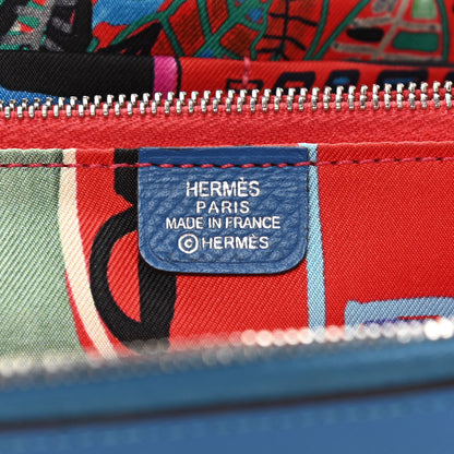 Hermes Epsom Silk'In Wallet Bleu Paradis 6 of 12