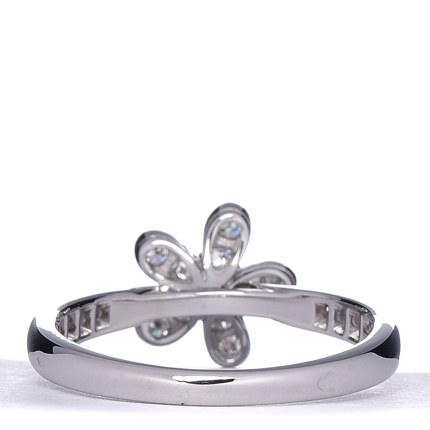 18K White Gold Diamond Socrate Ring 56 7.5