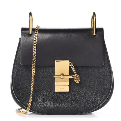 Chloe Grained Lambskin Mini Drew Shoulder Bag Black 1 of 8