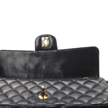 Chanel Lambskin Quilted East West Flap Black 8 of 8